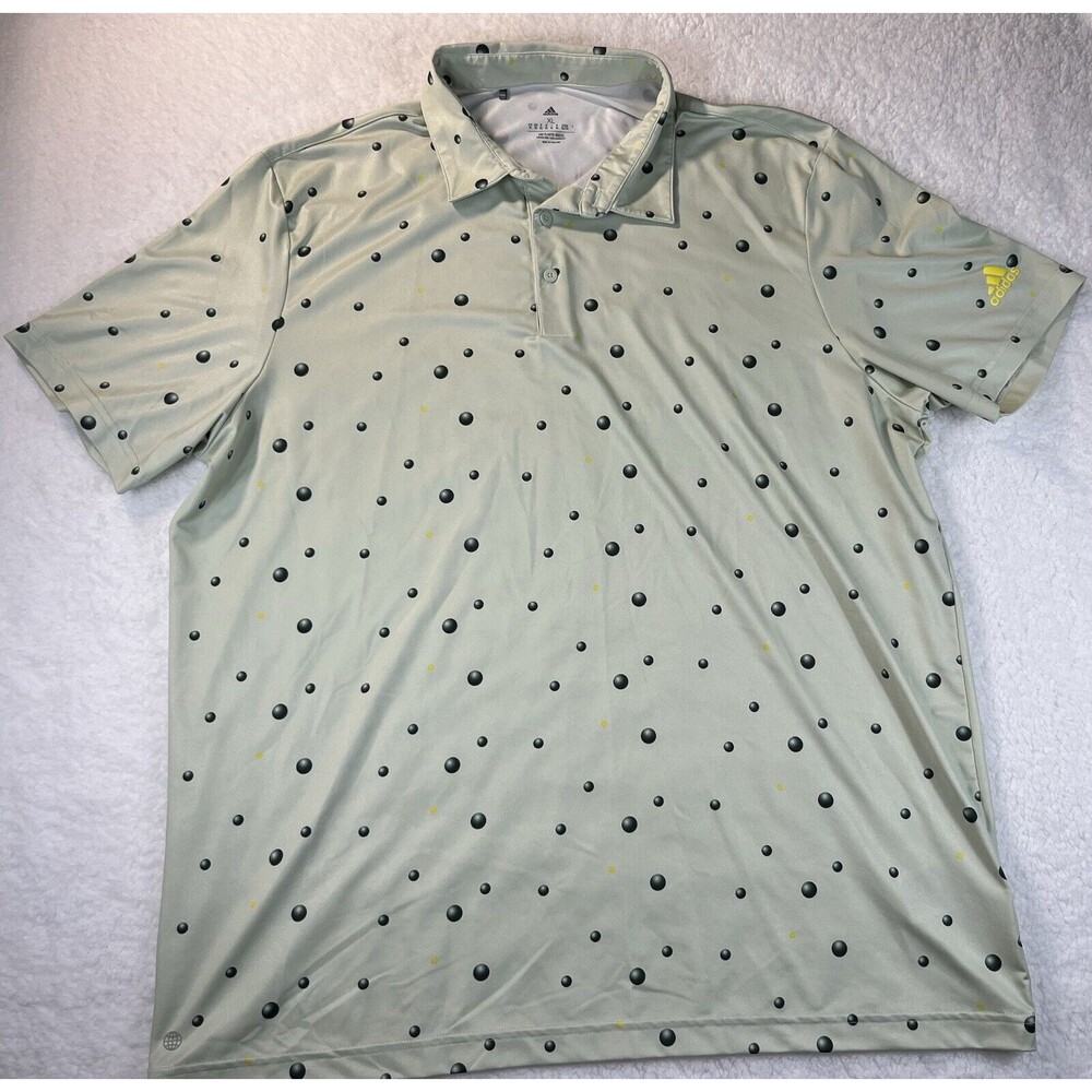 Adidas Polo Mens Sz XL Ultimate 365 Allover Print Golf Shirt Sports Performance